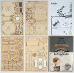 Kit DIY gramophone en bois, ambiance steampunk unique