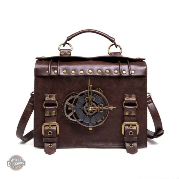 grand-sac-bandouliere-steampunk-1 Grand Sac Horloge - Steampunk Magicien d'Oz