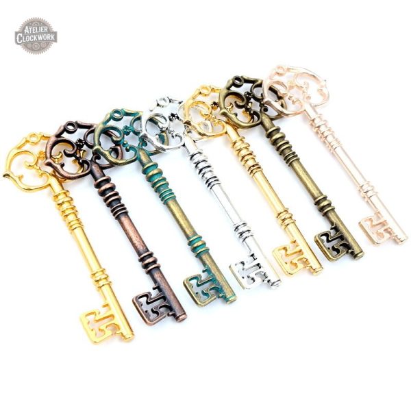 Éléments de design steampunk : grandes clefs uniques