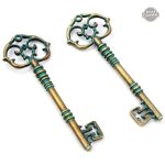 Éléments décoratifs steampunk : clefs en métal