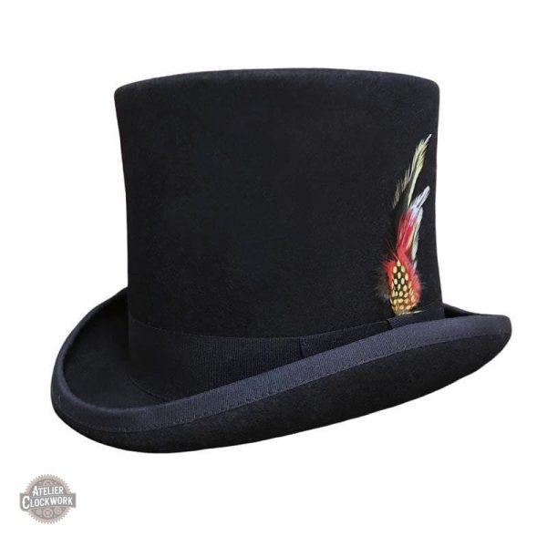 haut-de-forme-noir-steampunk-store-1 Chapeau Magicien - Haut de Forme "Le Prestige