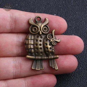 Kit hibou steampunk pour projets artisanaux