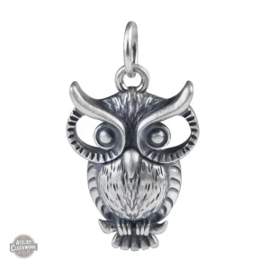 Pendentif Hibou en acier pour homme steampunk