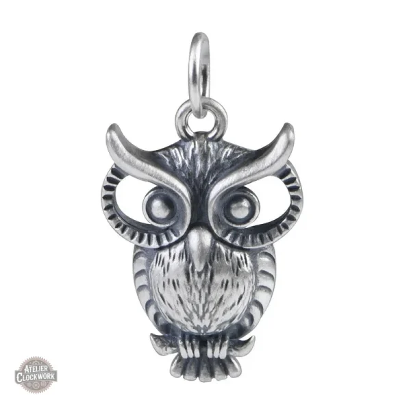 hibou-pendentif-steampunk-store-1 Pendentif Hibou en acier pour homme steampunk