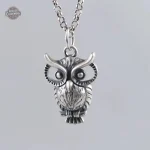 Pendentif hibou stylé pour homme, design audacieux