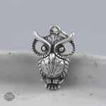 Pendentif steampunk hibou, élégance masculine affirmée