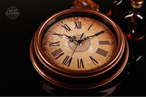Horloge murale vintage inspirée du steampunk