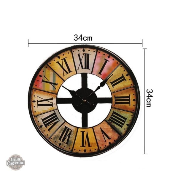 Décoration intérieure avec horloge Steampunk champêtre