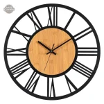 Horloge Steampunk en bois et métal