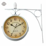 Horloge rétro à deux faces pour une décoration unique
