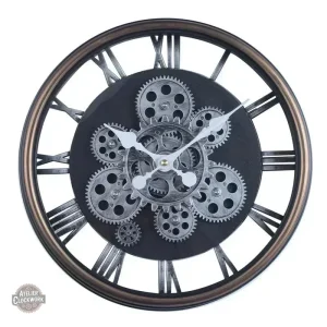 Horloge Mécanisme Tournant au design steampunk