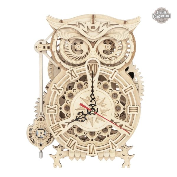 horloge-hibou-bois-1 Horloge Hibou en Bois Steampunk DIY