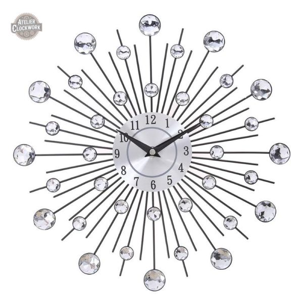 horloge-murale-cristal-1 Horloge Steampunk avec perles de cristal