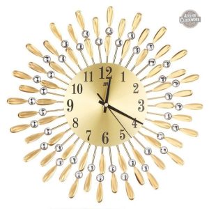 Horloge Steampunk Pétales de Métal