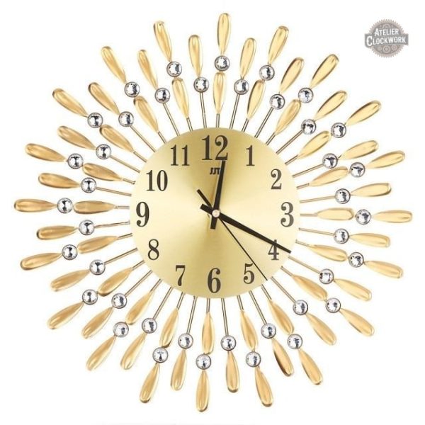 horloge-murale-design-metal-1 Horloge Steampunk Pétales de Métal