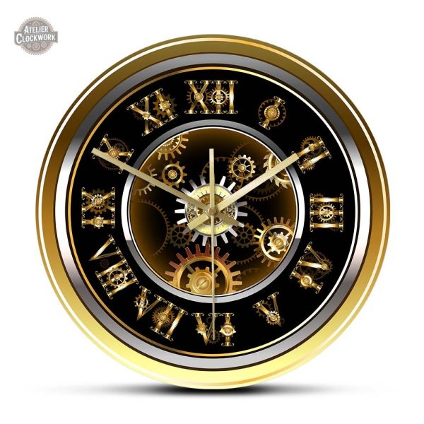horloge-murale-gousset-1 Horloge Steampunk Gousset au design rétro