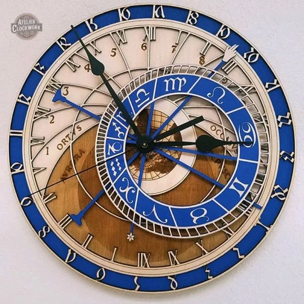 horloge-murale-vintage-retro-1 Horloge astronomique Steampunk au design rétro