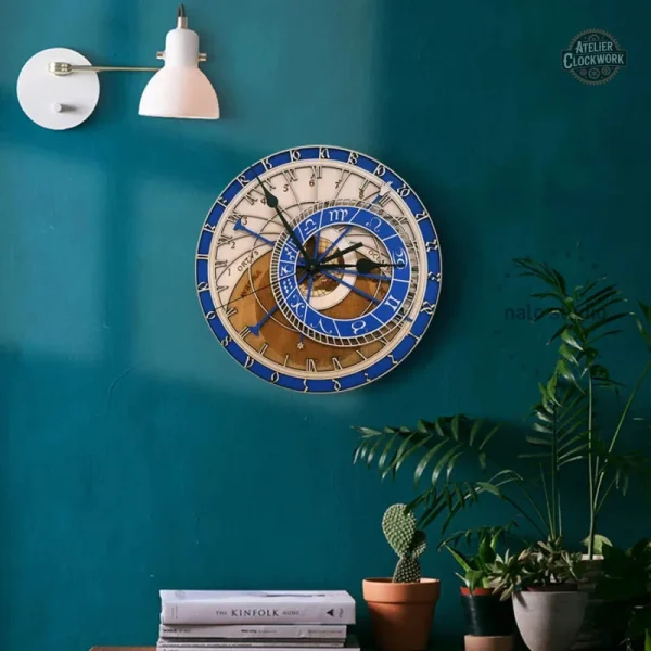 Horloge décorative inspirée du rétrofuturisme