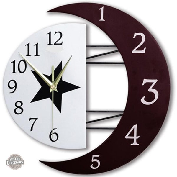 horloge-originale-murale-1 Horloge Steampunk Luna au design rétro-futuriste