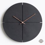 Horloge Murale Minimaliste Obsidian en design steampunk