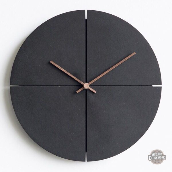 horloge-steampunk-murale-minimaliste-1 Horloge Murale Minimaliste Obsidian en design steampunk