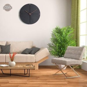 Horloge Obsidian au style rétro et minimaliste