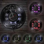 Horloge murale au thème rétro