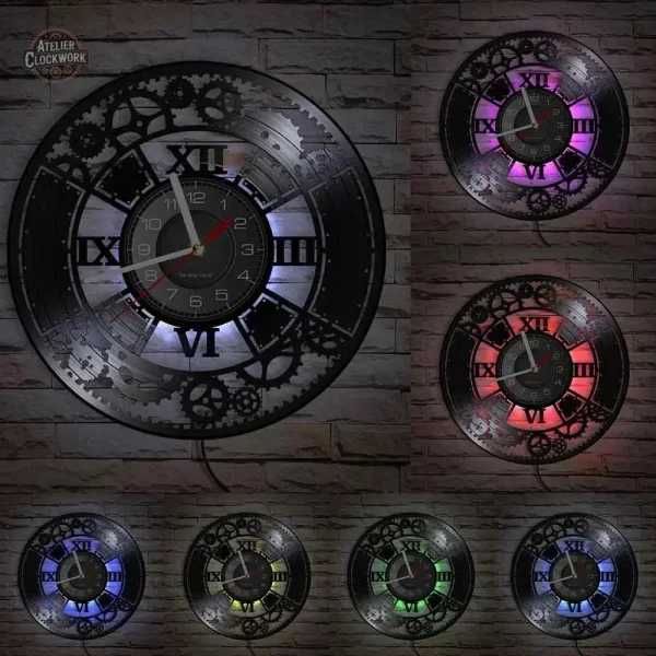 Horloge murale au thème rétro