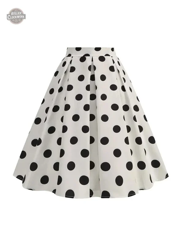 jupe-a-pois-vintage-1 Jupe Vintage à Pois - Brenda Lee
