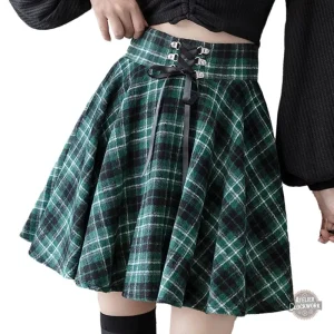 Jupe gothique Tartan Harajuku pour un style unique
