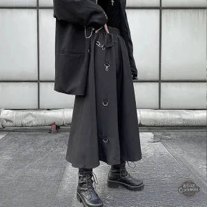 Jupe steampunk femme à taille haute