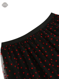 Jupe Vintage avec motifs angéliques et démoniaques