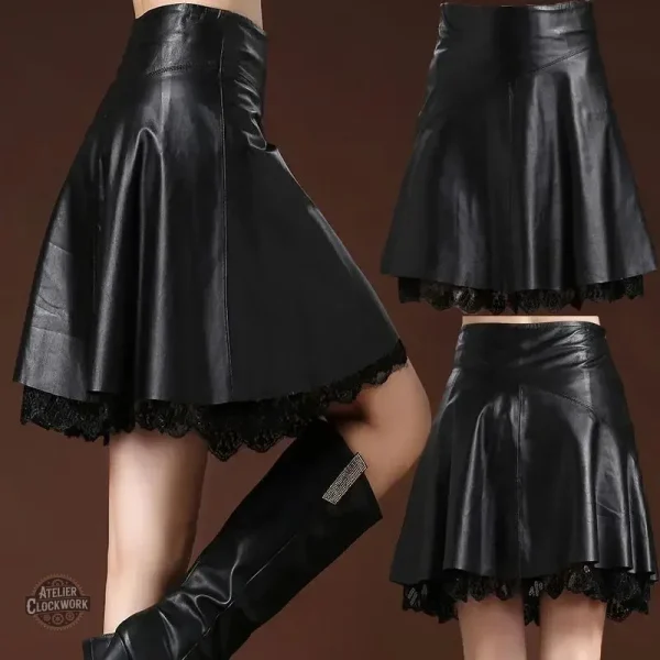 Jupe steampunk femme alliant passé et futur