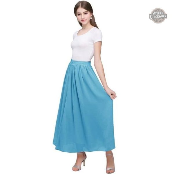 Élégance bohème avec jupe en mousseline