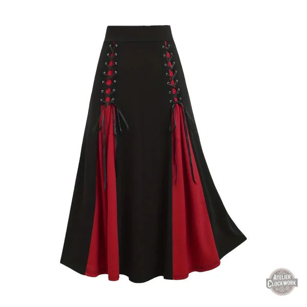 jupe-maxi-victorienne-steampunk-lady-corset-1 Jupe Maxi Victorienne Steampunk - Lady Corset