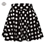 Jupe Fifties à pois en style steampunk femme