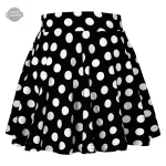 Jupe à pois inspirée des années 50 pour femme