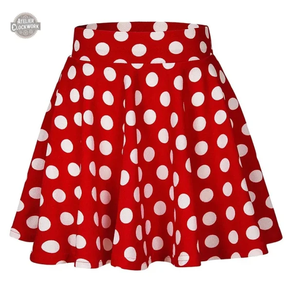 Jupe vintage à pois pour un look steampunk