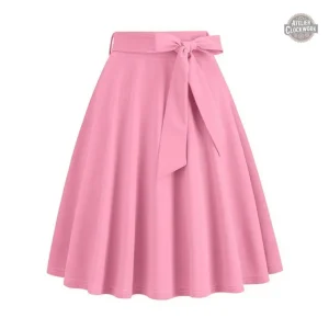 Modèle de jupe plissée, look vintage féminin