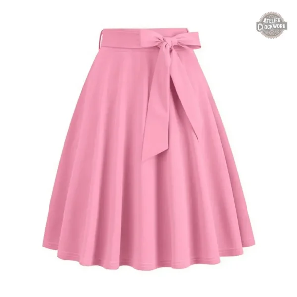 Modèle de jupe plissée, look vintage féminin