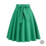 Plis raffinés de la jupe vintage pour femme