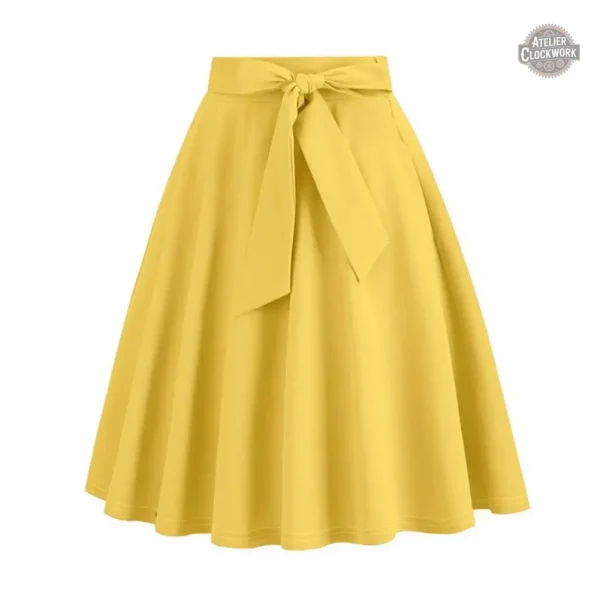 Jupe plissée au style unique, ambiance retro