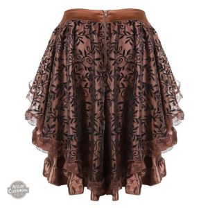 Jupe marron steampunk pour un look audacieux