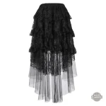 Jupe noire grande taille steampunk femme