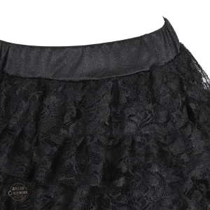 Jupe grande taille noire pour un look unique