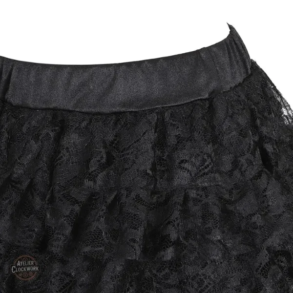 Jupe grande taille noire pour un look unique