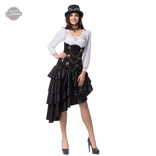 Modèle de jupe Steampunk avec coupe asymétrique