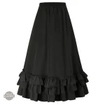Jupe à drapé gothique unique