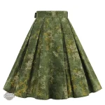Jupe plissée style victorienne avec ceinture