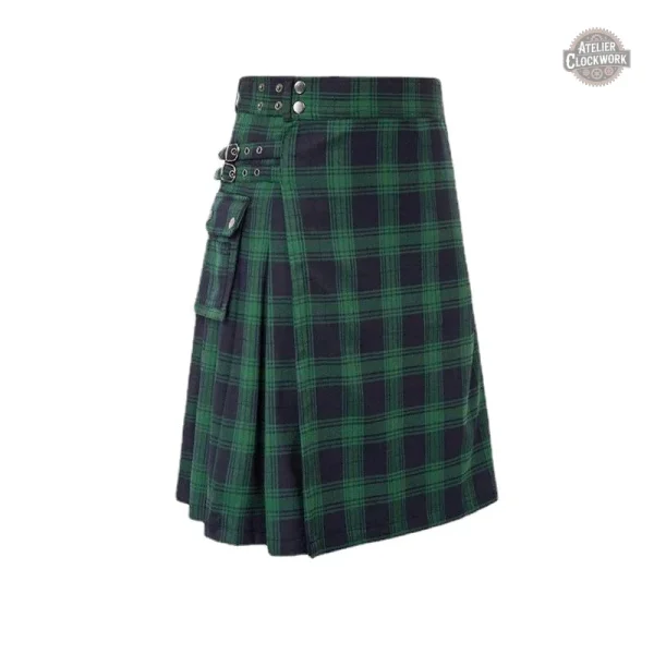 Jupe Tartan avec design inspiré du Steampunk